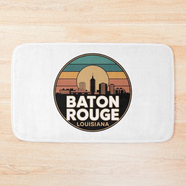 Item preview, Baton Rouge Louisiana: Retro Skyline Sticker designed and sold by CircinusStore.