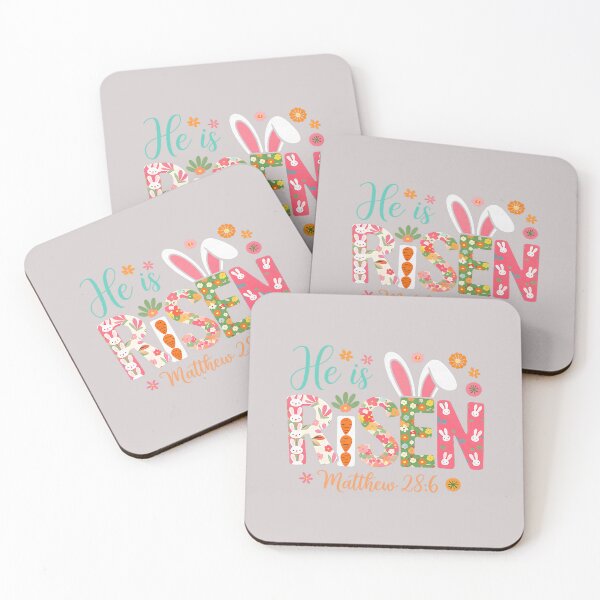 Item preview, Retro Easter Cross He is Risen Jesus Christian Womens Kids designed and sold by MabelWells.