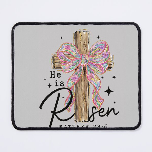 Item preview, He Is Risen Religious Easter Christian Cross Coquette Bow designed and sold by mjohnson9.