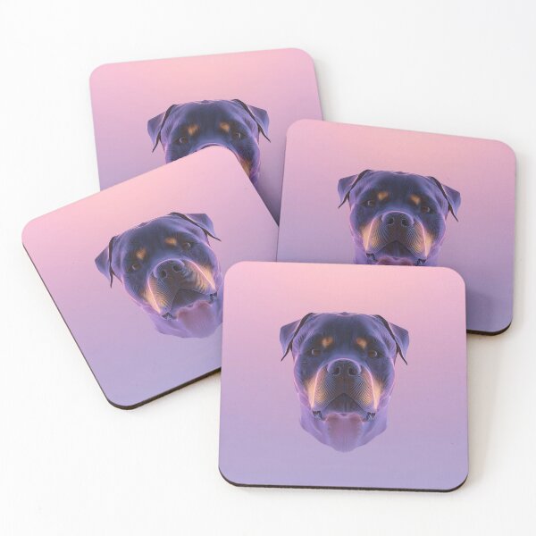 Item preview, Rottweiler Portrait in Pastel Glow designed and sold by lautir.