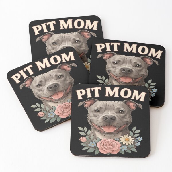 Item preview, Pit Mom Floral designed and sold by Dizzy Dog Designs.