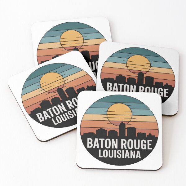 Item preview, Baton Rouge Louisiana: Skyline Large Centered Golden Sun designed and sold by CircinusStore.