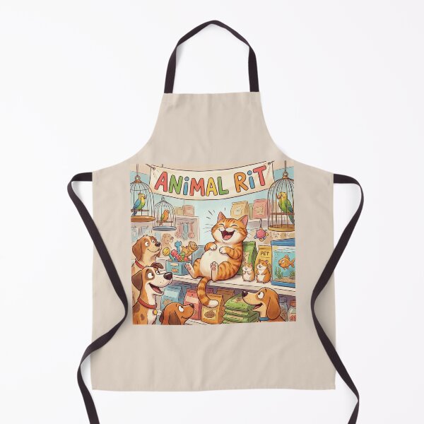 Item preview, Animal Rit Laughing Cat in a Pet Shop – Funny pun “Animal Rit” humorous animal design designed and sold by WordPlayStudio.