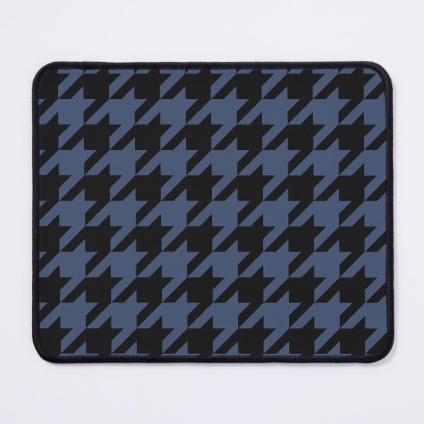Item preview, Black And Blue Houndstooth Pattern designed and sold by pattern-archive.