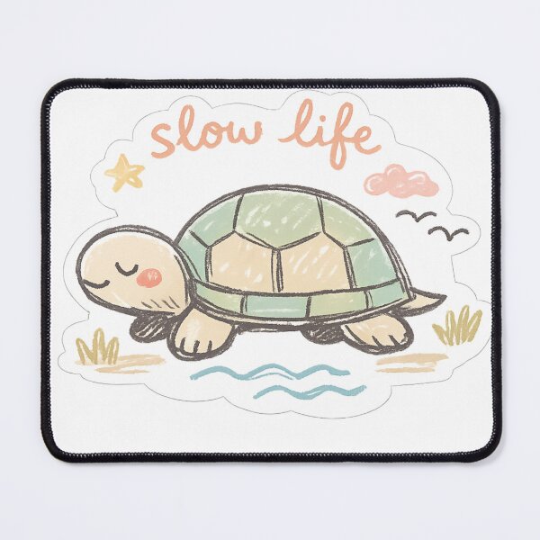 Item preview, Slow Life Turtle Sticker | Cute Aesthetic Relaxing Vibes | Calm Lifestyle Doodle designed and sold by irfanshikh.