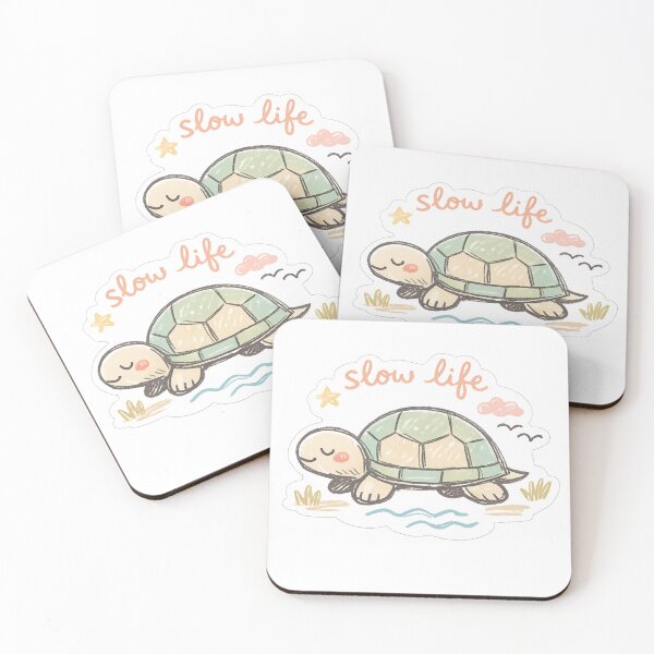 Item preview, Slow Life Turtle Sticker | Cute Aesthetic Relaxing Vibes | Calm Lifestyle Doodle designed and sold by irfanshikh.