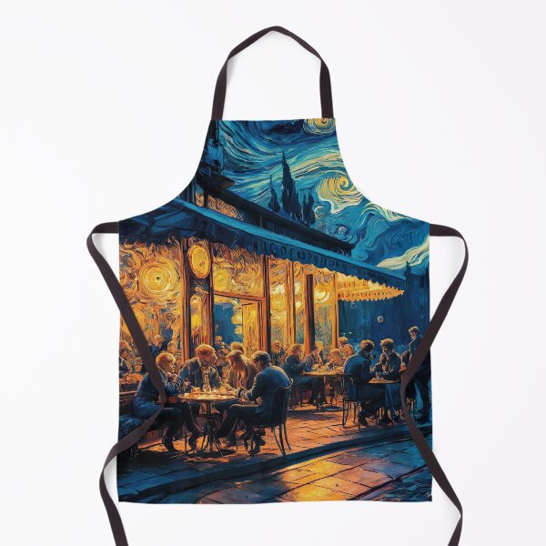 Item preview, Van Gogh Night Café Inspired Art – Starry Café Impressionist Wall Print designed and sold by Tamas Das.