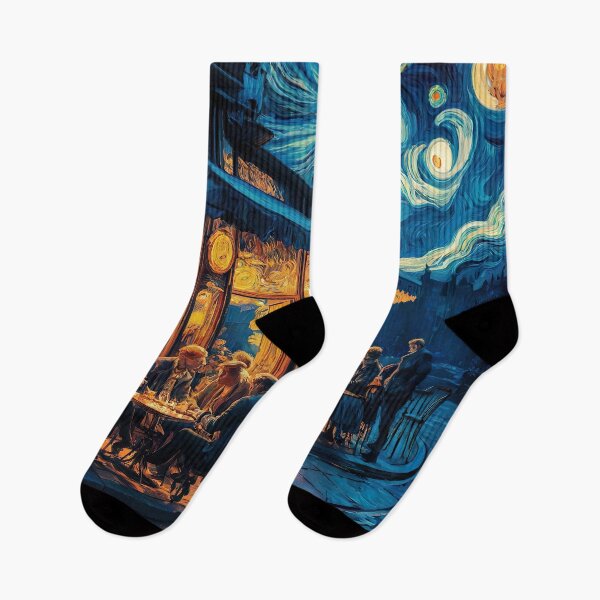 Item preview, Van Gogh Night Café Inspired Art – Starry Café Impressionist Wall Print designed and sold by Tamas Das.