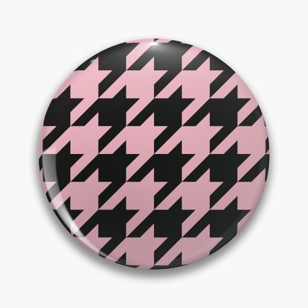 Item preview, Black And Blush Houndstooth Pattern designed and sold by pattern-archive.