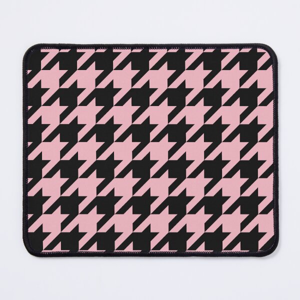 Item preview, Black And Blush Houndstooth Pattern designed and sold by pattern-archive.