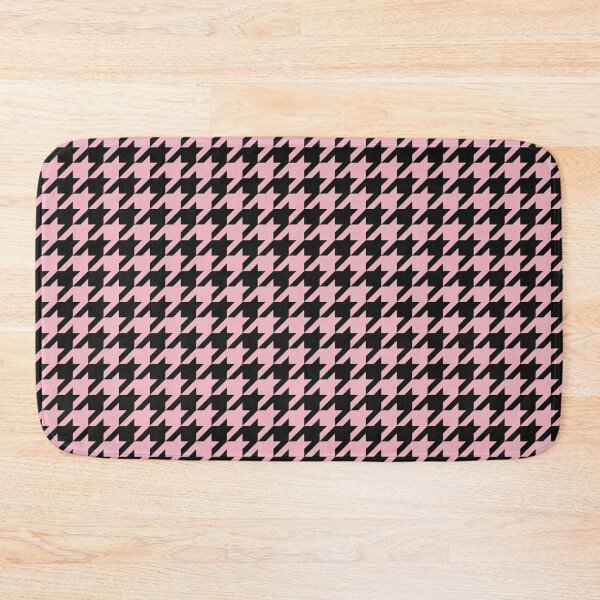 Item preview, Black And Blush Houndstooth Pattern designed and sold by pattern-archive.