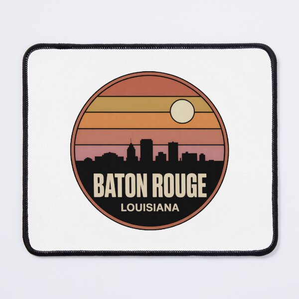 Item preview, Baton Rouge Louisiana: Warm Sunset Skyline Cream Moon designed and sold by CircinusStore.