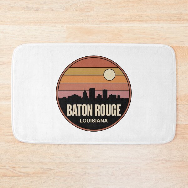 Item preview, Baton Rouge Louisiana: Warm Sunset Skyline Cream Moon designed and sold by CircinusStore.
