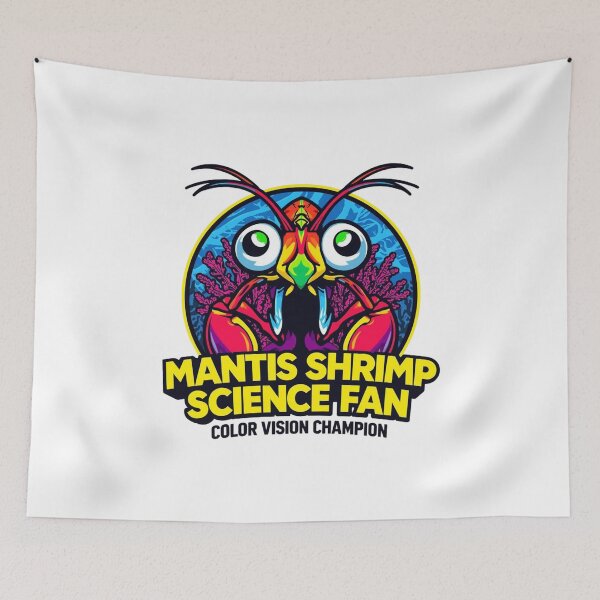 Item preview, Mantis Shrimp Science Fan – Color Vision Champion designed and sold by KapiPrint.