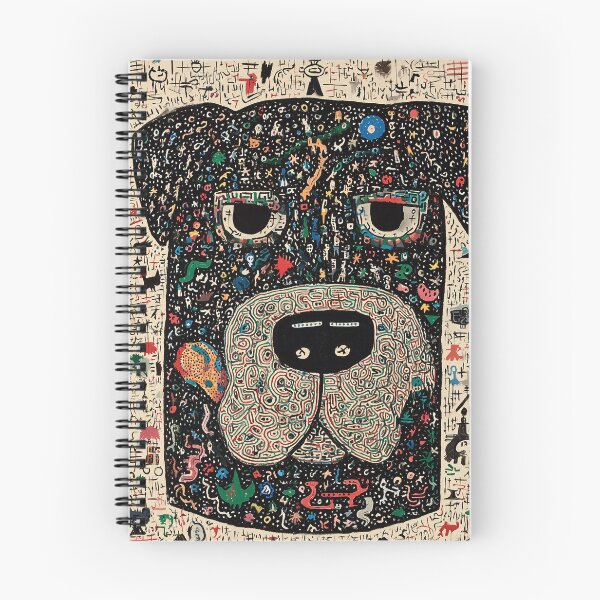 Item preview, Whimsical Rottweiler Portrait with Doodles designed and sold by lautir.