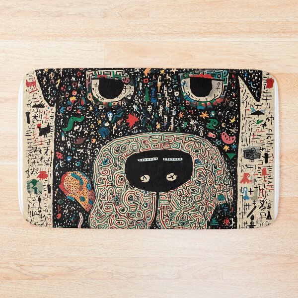 Item preview, Whimsical Rottweiler Portrait with Doodles designed and sold by lautir.