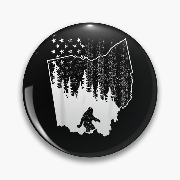 Item preview, Ohio Bigfoot American Flag Sasquatch Usa Silhouette Ohio Map designed and sold by Cheesymatiion.