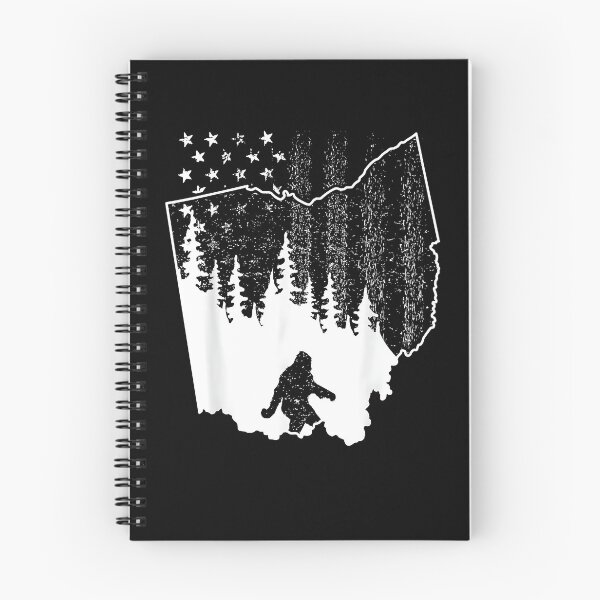 Item preview, Ohio Bigfoot American Flag Sasquatch Usa Silhouette Ohio Map designed and sold by Cheesymatiion.