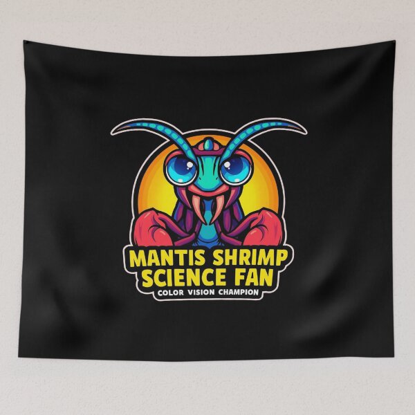 Item preview, Mantis Shrimp Science Fan – Color Vision Champion designed and sold by KapiPrint.