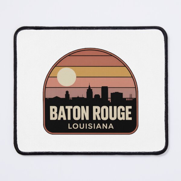 Item preview, Baton Rouge Louisiana: Warm Sunset Skyline Arch Shape designed and sold by CircinusStore.