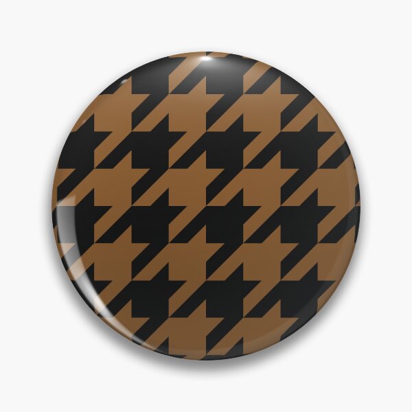 Item preview, Black And Bronze Houndstooth Pattern designed and sold by pattern-archive.