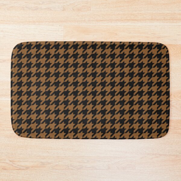 Item preview, Black And Bronze Houndstooth Pattern designed and sold by pattern-archive.