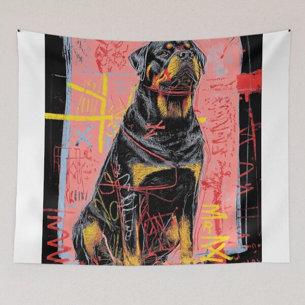 Item preview, Vibrant Rottweiler Portrait designed and sold by lautir.
