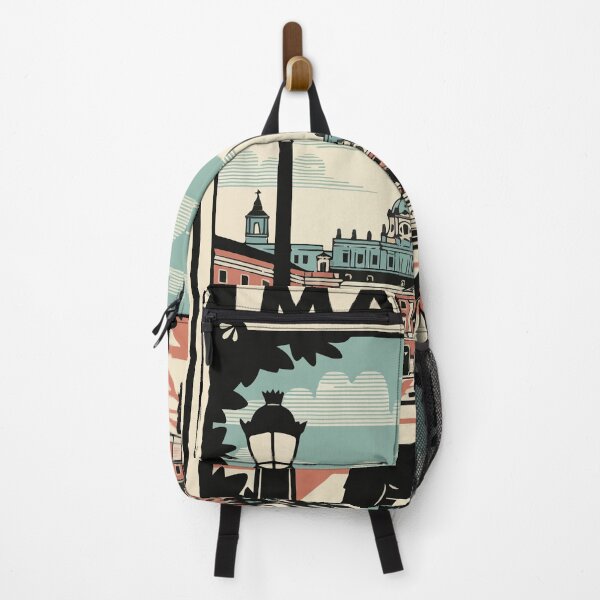 Item preview, Vintage Madrid Travel Poster Spain Retro Cityscape Art designed and sold by Cipher & Soul.