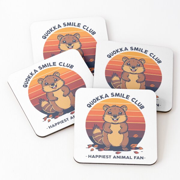 Item preview, Quokka Smile Club – Happiest Animal Fan designed and sold by KapiPrint.