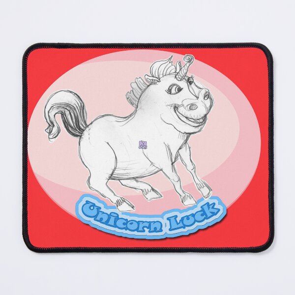 Item preview, Unicorn Luck - Chubby Unicorn Horse (Original Drawing by ACCI) designed and sold by VanyssaGraphics.