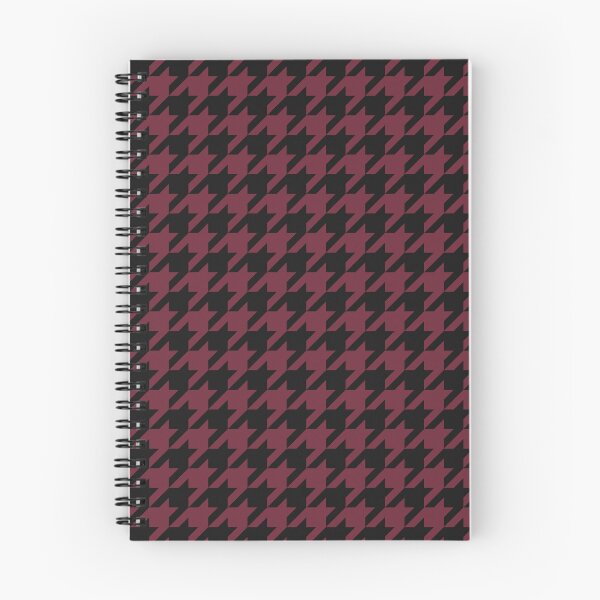 Item preview, Black And Burgundy Houndstooth Pattern designed and sold by pattern-archive.