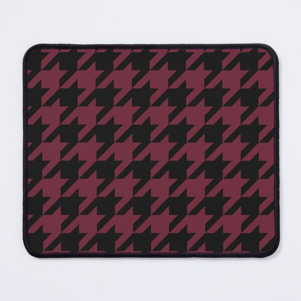 Item preview, Black And Burgundy Houndstooth Pattern designed and sold by pattern-archive.