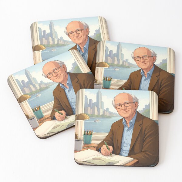 Item preview, Guy Billout Illustrator Portrait Aesthetic Art designed and sold by ascendzero.