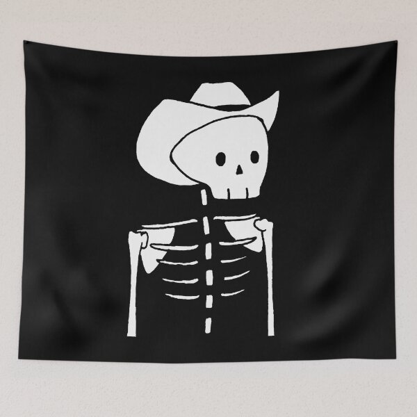 Item preview, Chill Skeleton Cowboy Alt Western Art designed and sold by ophfujmokw33.