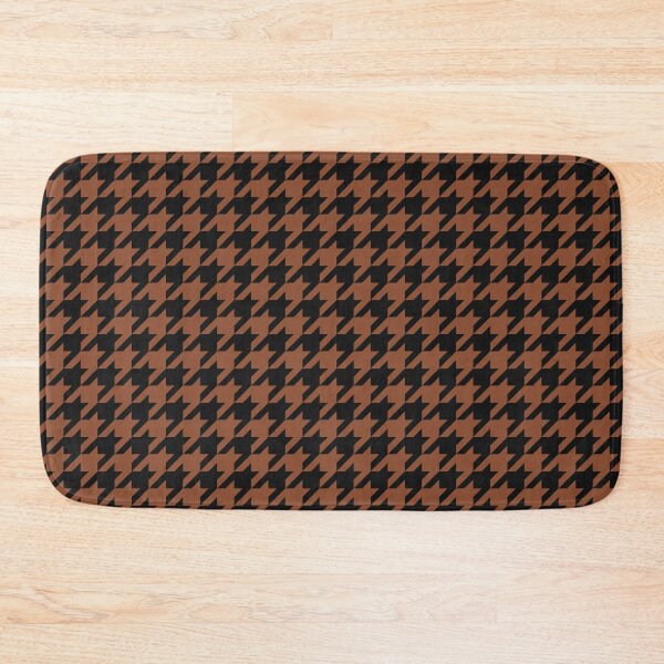 Item preview, Black And Copper Houndstooth Pattern designed and sold by pattern-archive.