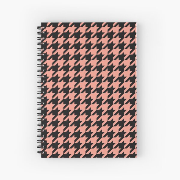 Item preview, Black And Coral Houndstooth Pattern designed and sold by pattern-archive.