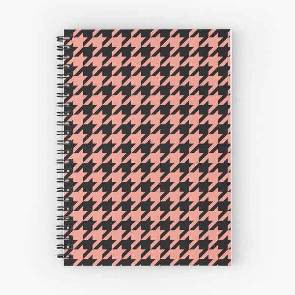 Item preview, Black And Coral Houndstooth Pattern designed and sold by pattern-archive.