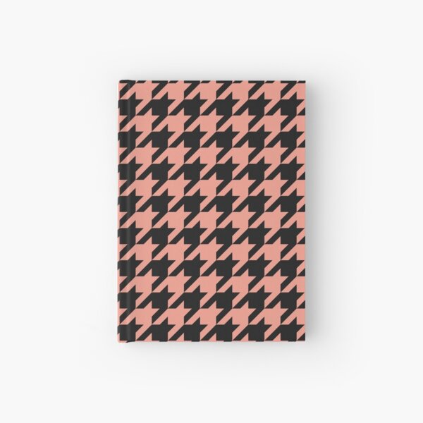 Item preview, Black And Coral Houndstooth Pattern designed and sold by pattern-archive.