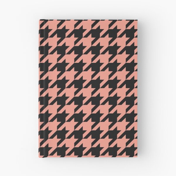 Item preview, Black And Coral Houndstooth Pattern designed and sold by pattern-archive.