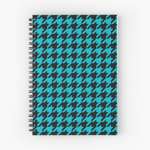 Item preview, Black And Cyan Houndstooth Pattern designed and sold by pattern-archive.
