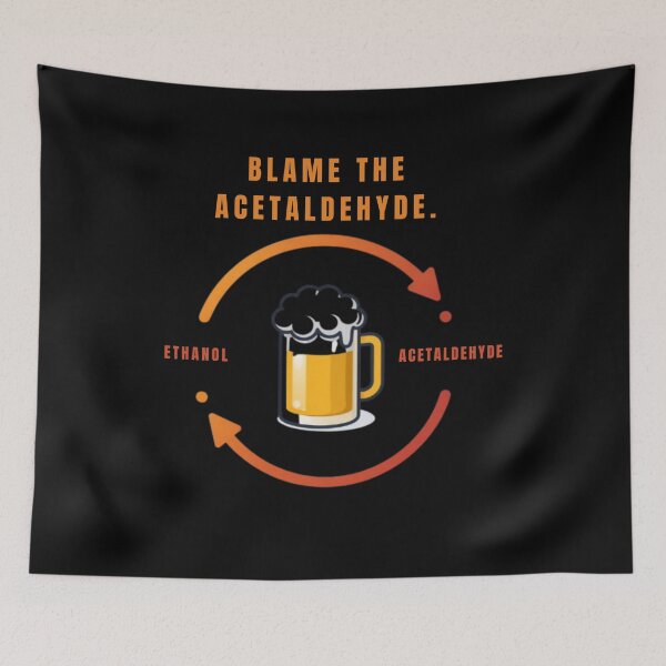 Item preview, Blame the Acetaldehyde Funny Science Design designed and sold by InsideYourBodyScience.