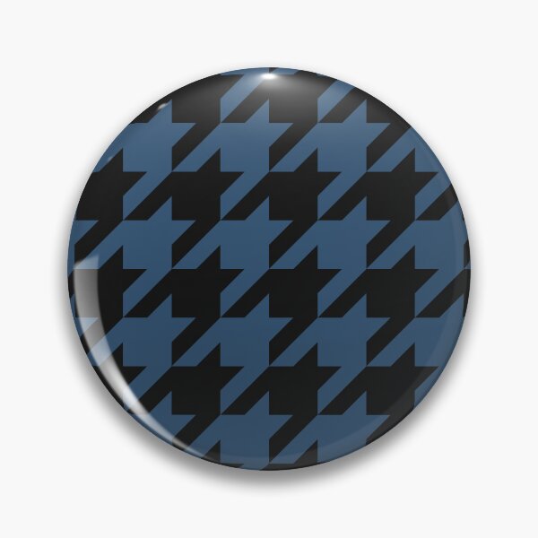 Item preview, Black And Denim Houndstooth Pattern designed and sold by pattern-archive.