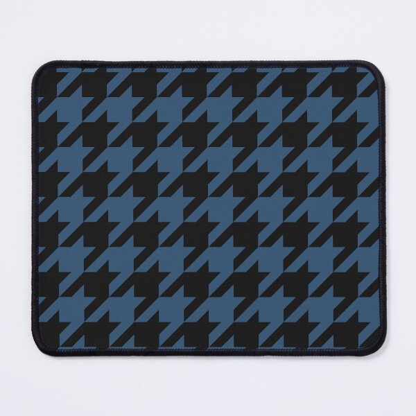 Item preview, Black And Denim Houndstooth Pattern designed and sold by pattern-archive.