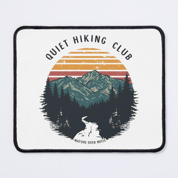 Item preview, Quiet Hiking Club – Nature Over Noise  designed and sold by KapiPrint.