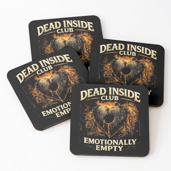 Item preview, Dead Inside Club Emotionally Empty Shirt – Broken Heart Dark Aesthetic Sad Goth designed and sold by SpainDesign77.