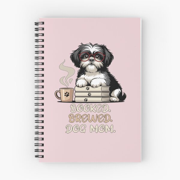 Item preview, Booked Brewed Dog Mom Funny Shih Tzu Book Coffee Lover Gift designed and sold by tamdevo1.