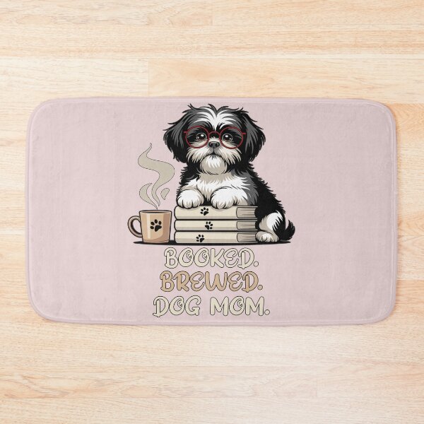 Item preview, Booked Brewed Dog Mom Funny Shih Tzu Book Coffee Lover Gift designed and sold by Cute & Sassy Custom Gifting Boutiques.