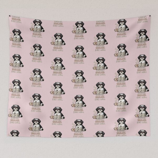 Item preview, Booked Brewed Dog Mom Funny Shih Tzu Book Coffee Lover Gift designed and sold by tamdevo1.