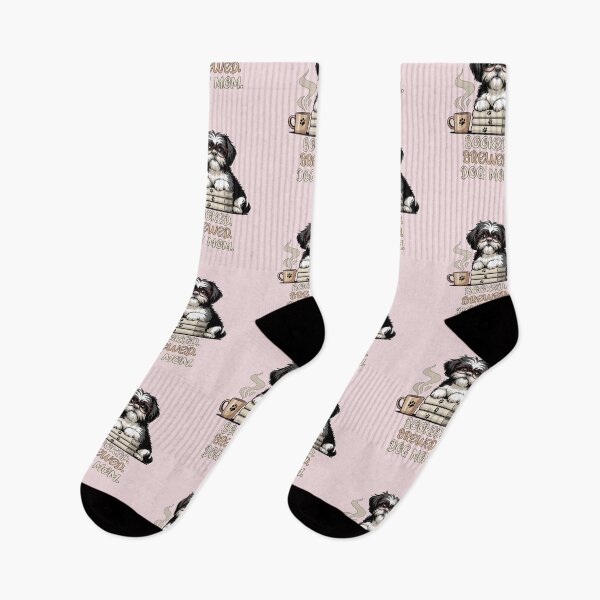 Item preview, Booked Brewed Dog Mom Funny Shih Tzu Book Coffee Lover Gift designed and sold by tamdevo1.
