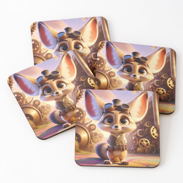 Item preview, Steampunk Fennec Fox Explorer designed and sold by Sillytoe.